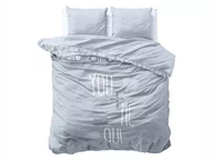 Pościel - Cotton Pure POŚCIEL PURE You + Me Szara 160x200 5902963472472 - miniaturka - grafika 1