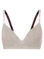 Biustonosze - Tommy Hilfiger Damski biustonosz Kobiety Dżersej szary marmurkowy, S/M - miniaturka - grafika 1