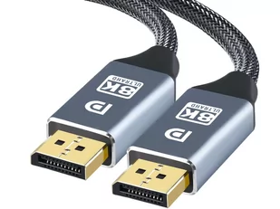 Kabel ze złączem Alogy 2x Display Port DP 1.4 8K 30AWG do TV PC 1m - Pozostałe akcesoria do telefonów - miniaturka - grafika 4