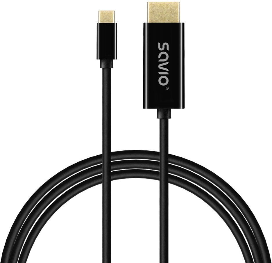 Savio CL-191 kabel USB 2 m USB C Czarny