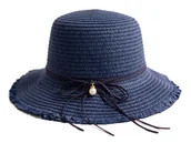 Czapki damskie - Kapelusz Damski Młodzieżowy Plażowy Słomkowy Na Lato Retro Vintage Lekki - miniaturka - grafika 1