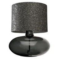 Lampy stojące - Lampka nocna dekoracyjna Sawa 41132108 Kaspa abażur czarna grafitowa - miniaturka - grafika 1
