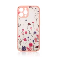 Etui i futerały do telefonów - Design Case etui do iPhone 12 Pro Max pokrowiec w kwiaty różowy - miniaturka - grafika 1