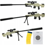 Zabawki militarne - Karabin Pistolet Na Kulki Gratis 800 Kulek Tarcza - miniaturka - grafika 1