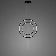 Lampy sufitowe - Lampa wisząca LINEA No.5 Φ60/40 cm czarna 3k Altavola Design - miniaturka - grafika 1