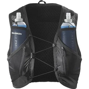 Kamizelka do biegania Salomon Active Skin 12 Set - black/metal - Plecaki - miniaturka - grafika 1