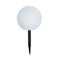 Lampy ogrodowe - QAZQA Lampa zewnętrzna biała 25 cm z wbudowaną diodą LED IP44 Solar RGBW - Ludger - miniaturka - grafika 1