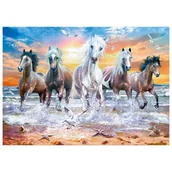 Zabawki kreatywne - Mozaika diamentowa, haft 30x40 Konie v7 Flamingo line - miniaturka - grafika 1