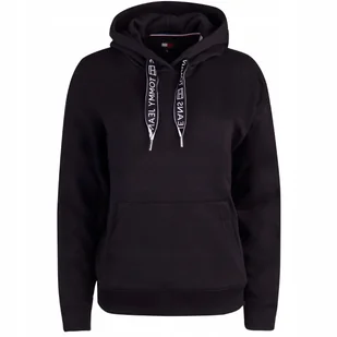 TOMMY HILFIGER BLUZA DAMSKA Z KAPTUREM TJW BXY LOGO HOODIE CZARNA r.S - Bluzy damskie - miniaturka - grafika 1