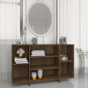 Lumarko Szafka, brązowy dąb, 120x30x75 cm, płyta wiórowa - Szafki do salonu - miniaturka - grafika 1