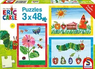 Puzzle - Die Welt der kleinen Raupe Nimmersatt, 3x48 Teile: Kinderpuzzle Die kleine Raupe Nimmersatt 3x48 Teile - miniaturka - grafika 1