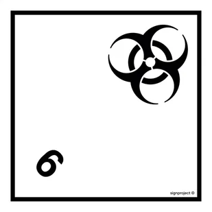MB026 MATERIAŁY ZAKAŻNE, FN - FOLIA SAMOPRZYLEPNA; (200X200MM) - Systemy ekspozycyjne i znaki informacyjne - miniaturka - grafika 1