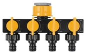 Inne akcesoria do nawadniania - Rozdzielacz kranowy 3/4"-1/2" poczwórny - miniaturka - grafika 1