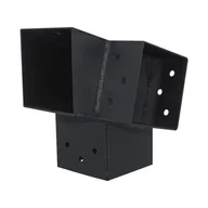 Łączniki, trójniki, kształtki - Łącznik narożnik lewy 9x9 cm 105st. 3-końce Suki Plug-in antracyt - miniaturka - grafika 1