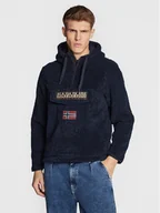 Bluzy męskie - Napapijri Polar Burgee NP0A4GJ3 Granatowy Regular Fit - miniaturka - grafika 1