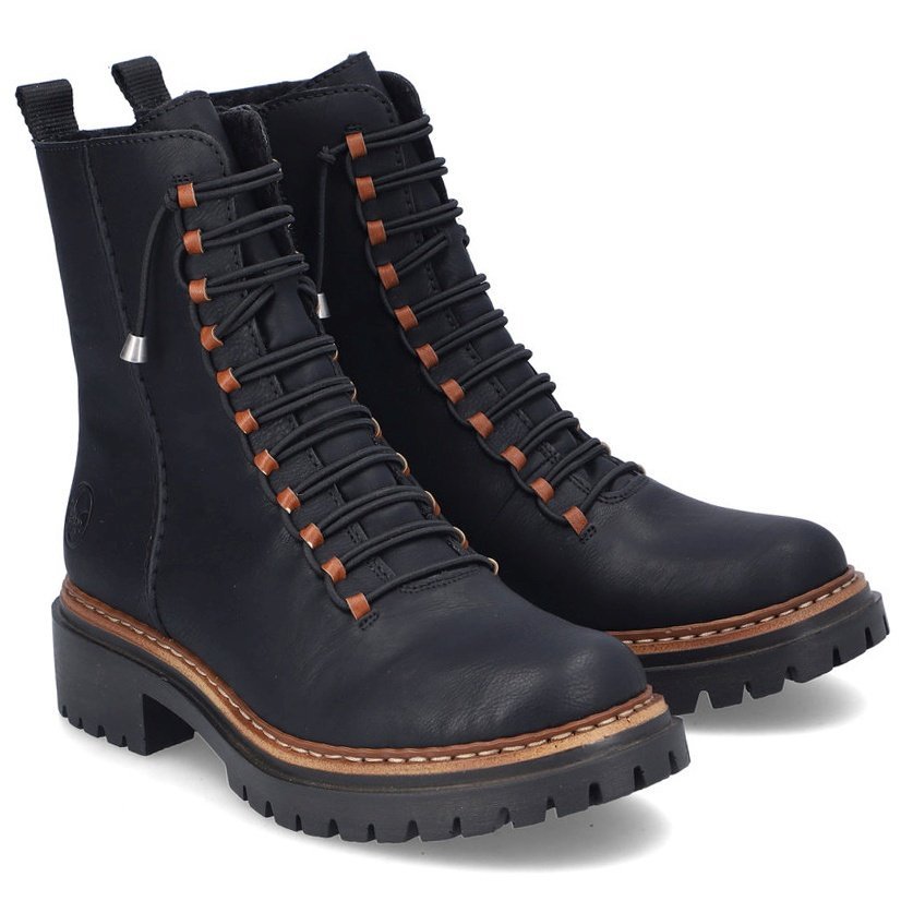 Trzewiki damskie Rieker 72653-00 BLACK R.41