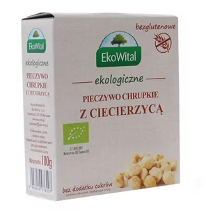 EKO-WITAL SPÓŁKA Z OGRANICZONĄ ODPOWIEDZIALNOŚCIĄ Pieczywo chrupkie z ciecierzycą BEZGL. BIO 100 g E - Pieczywo chrupkie - miniaturka - grafika 1