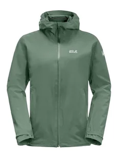 Jack Wolfskin Kurtka przeciwdeszczowa w kolorze khaki - Kurtki i kamizelki sportowe damskie - miniaturka - grafika 1