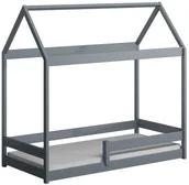 Łóżka dla dzieci i młodzieży - Szare łóżko domek do pokoju dziecięcego G8-N57 - miniaturka - grafika 1