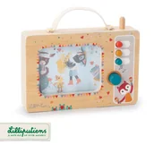 Łamigłówki - LILLIPUTIENS, Drewniana animowana pozytywka, Telewizor - miniaturka - grafika 1