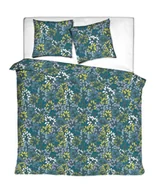 Pościel - Pościel Feuille Palm Green/Dark Adriatic + Dwie Poszewki 70X80 - miniaturka - grafika 1