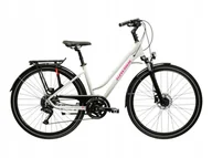 Rowery - Damski rower trekkingowy KROSS TRANS 5.0 rozmiar L Szary - miniaturka - grafika 1
