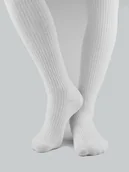 Rajstopy - Rajstopy bawełniane prążek białe Noviti roz.104/110 - miniaturka - grafika 1
