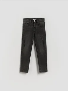 Reserved - Jeansy slim z dziurami - szary - Spodnie i spodenki dla chłopców - miniaturka - grafika 1