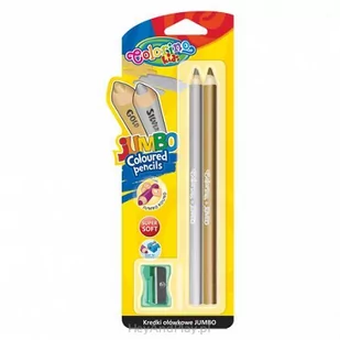 Colorino Kredki ołówkowe 2 kolory okrągłe Jumbo z temperówką - Przybory szkolne - miniaturka - grafika 1