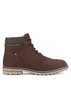 U.S. Polo Assn. Trapery POLY001M/DLT1 Brązowy - Botki męskie - miniaturka - grafika 1