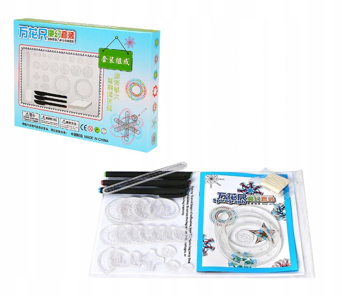 Spirograf Zestaw do Rysowania Zabawka Edukacyjna