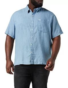 Wrangler Męska koszula 1 PKT, Light Hemp, L - Koszule męskie - miniaturka - grafika 1