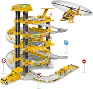 Zabawki konstrukcyjne - MEGA Parking Wielopoziomowy Auta HELIKOPTER Garaż - miniaturka - grafika 1