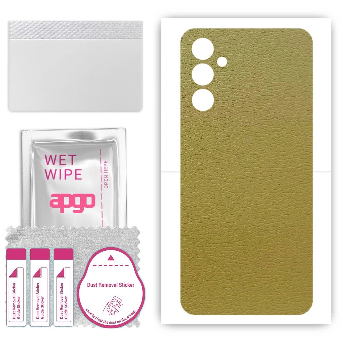 Folia naklejka skórka strukturalna na TYŁ do Samsung Galaxy M54 - Skóra Oliwkowa - apgo SKINS