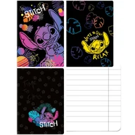 Zeszyty szkolne - 3 SZT. X ZESZYT A4, 60 KARTEK, LINIA, STITCH BLACK, KAŻDY INNY - miniaturka - grafika 1
