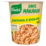 Szybkie dania obiadowe - Knorr Danie instant makaron śmietana z ziołami 59 g - miniaturka - grafika 1