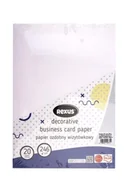 Szkolne artykuły papiernicze - Papier wizytówkowy A4/20ark biały - płótno - Beniamin - miniaturka - grafika 1