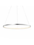 Lampy sufitowe - Leuchten Direct Nowoczesna lampa wisząca srebrna LED 60cm - Anella - miniaturka - grafika 1