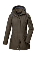 Kurtki damskie - G.I.G.A. DX Damska kurtka softshell Parka/softshell z odpinanym kapturem GW 22 WMN SFTSHLL PRK, oliwkowa brązowa, 38, 42210-000 - miniaturka - grafika 1