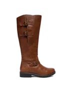 Kozaki damskie - Remonte Kozaki CEO-R6590-22 Brązowy - miniaturka - grafika 1