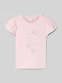 Koszulki dla dziewczynek - T-shirt o kroju regular fit z czystej bawełny - miniaturka - grafika 1