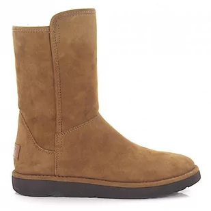 UGG Botki  skóra cielęca zamsz Logo brąz - Śniegowce damskie - miniaturka - grafika 1