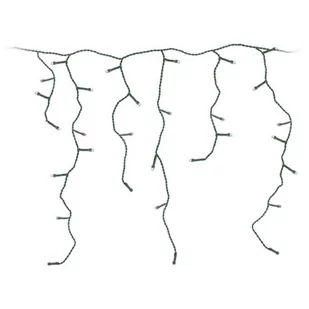 LAMPKI CHOINKOWE KURTYNA ŚWIETLNA ZEW 180 LED STEROWNIK TIMER CIEPŁY BIAŁY KABEL ZIELONY - Oświetlenie świąteczne - miniaturka - grafika 4