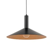 Lampy sufitowe - Wisząca lampa Capri 41008 Sigma do jadalni disc zwis czarna miedziana - miniaturka - grafika 1