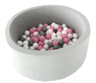 Suche baseny - Suchy basen z piłeczkami jasnoszary 300 szt - DOWOLNY MIX - miniaturka - grafika 1