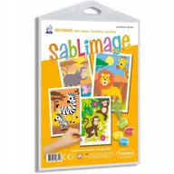 Masy plastyczne - Sawanna 4 plansze zapasowe do malowania piaskiem SentoSphere - miniaturka - grafika 1