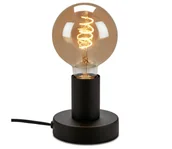 Lampy stojące - Briloner 7023-015 - Lampa stołowa TEEPU 1xE27/10W/230V czarna - miniaturka - grafika 1