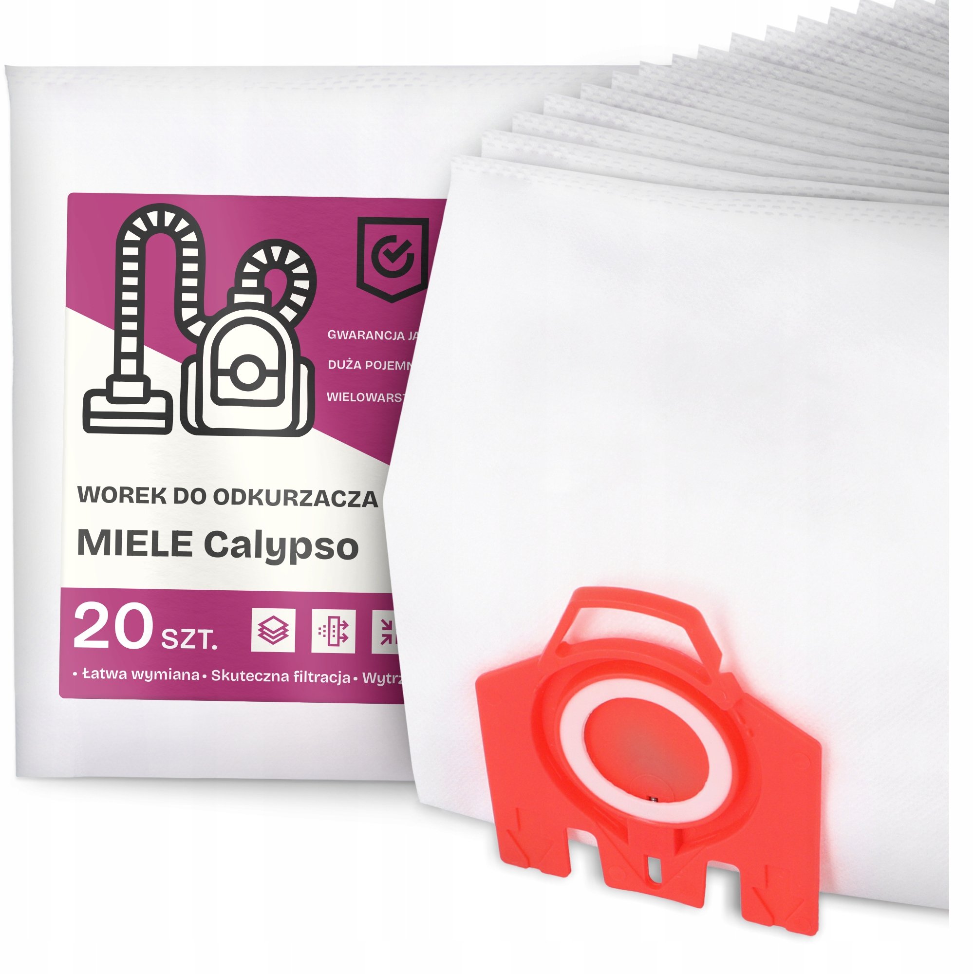20x Worek do Odkurzacza Miele Calypso Syntetyczny Duży Mocny Torba Worki G9