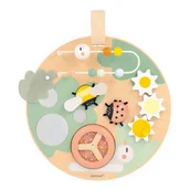 Zabawki interaktywne dla dzieci - Janod, Wielofunkcyjna tablica edukacyjna drewniana, Ogród, Sweet Cocoon - miniaturka - grafika 1