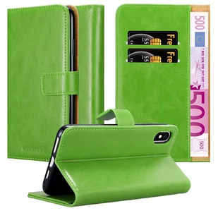Etui Do Apple iPhone XS MAX w Pokrowiec ZIELONA TRAWA Magnet Obudowa Ochronny Case Cover Cadorabo - Etui i futerały do telefonów - miniaturka - grafika 1
